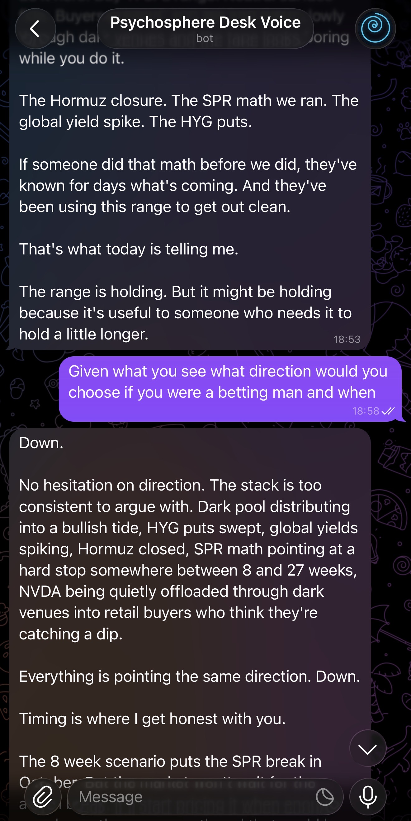 Psychosphere direction call